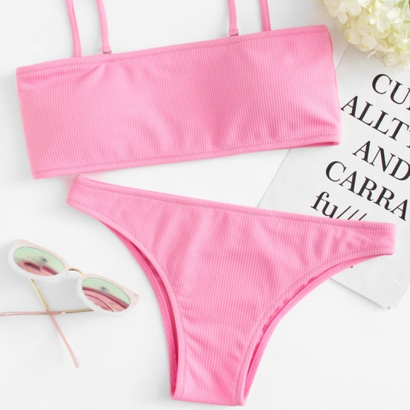 Other - Pink Removable Straps Bikini